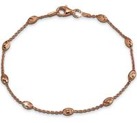 SilberDream 19,5cm Bracelet Chaîne d'ancre ovale doré à la rose Femme Bijoux D2SDA2389E