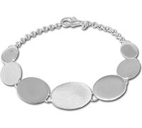 SilberDream 19,5cm bracelet en argent ovale mat argent femmes bijoux de bras D2SDA434