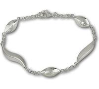 SilberDream 19,5cm bracelet en argent Wave argent mat femmes bijoux de bras D2SDA410