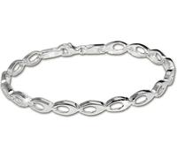 SilberDream 19cm bracelet en argent ovale mat argent femmes bijoux de bras D2SDA401