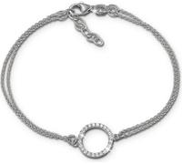 SilberDream 19cm bracelet zircon blanc scintillant argent femmes bijoux D2SDA2587J