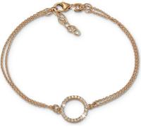 SilberDream 19cm bracelet zircon poli rose blanc femmes bijoux D2SDA2587E
