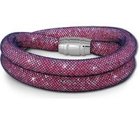 SilberDream 20cm bracelet femme lilas mini cristaux acier inoxydable nylon D2SDA051V0