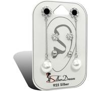 SilberDream 3 boucles d'oreilles Boucles d'oreilles en argent VRAI Set zirconium bijoux de marque de haute qualité idéal comme idée de cadeau pour anniversaire mariage emballage original inclus D2SDS6