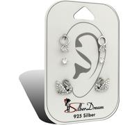 SilberDream 3 boucles d'oreilles Boucles d'oreilles en argent VRAI Set zirconium bijoux de marque de haute qualité idéal comme idée de cadeau pour anniversaire mariage emballage original inclus D2SDS6