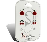 SilberDream 3 boucles d'oreilles Boucles d'oreilles en argent VRAI Set zirconium bijoux de marque de haute qualité idéal comme idée de cadeau pour anniversaire mariage emballage original inclus D2SDS6