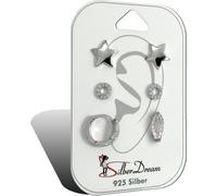 SilberDream 3 boucles d'oreilles Boucles d'oreilles en argent VRAI Set zirconium bijoux de marque de haute qualité idéal comme idée de cadeau pour anniversaire mariage emballage original inclus D2SDS6
