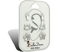 SilberDream 3 boucles d'oreilles Boucles d'oreilles VRAI argent Set zirconium bijoux de marque de haute qualité idéal comme idée de cadeau pour anniversaire mariage emballage original inclus D2SDS605W
