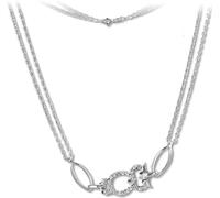SilberDream 44cm collier hibou zirconium argent brillant femmes bijoux D2SDK424W