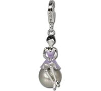 SilberDream 925 Charm fille sur boule 925 argent émaillé pendentif violet D2FC633