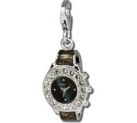 SilberDream 925 Charm montre bracelet en argent véritable pendentif noir zircon D2FC657