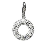 Silberdream Bague Breloque Blanche Zircone Pendentif Femme Argent 925 Gsc217w