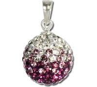 SilberDream Bijoux Femme Pendentif ICE scintillant 925 Argent véritable lilas GSH002