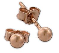Silberdream Bijoux Pour Femmes Boucles Doreilles Boule En Or Rose Boucles Doreilles En Argent 925 Sdo597e3s