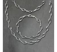 Silberdream Bijoux Set Ranke Zirconia Collier & Bracelet Femmes 925 SDS4805W
