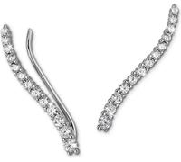 SilberDream blanc Boucles d'oreilles Ear Cuff 13 petits zirconias argent Pinces d'oreilles GSO455W