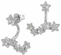 SilberDream blanc Boucles d'oreilles Ear Cuff étoiles zirconium 925 argent GSO419W