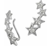 SilberDream blanc Boucles d'oreilles Ear Cuff étoiles zirconium 925 argent Pinces d'oreilles GSO411W