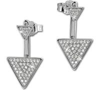 SilberDream blanc Boucles d'oreilles Ear Cuff Triangle Zirconia Argent GSO447W