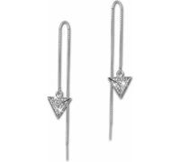 SilberDream blanc Boucles d'oreilles Triangle Zirconia Femme 925 Argent Boucles d'oreilles GSO441W