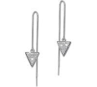 SilberDream blanc Boucles d'oreilles Triangle Zirconia Femme 925 Argent Boucles d'oreilles GSO442W