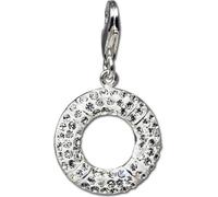 SilberDream blanc Charm anneau zirconium argent Charms pendentif GSC217W