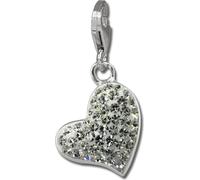 SilberDream blanc Charm coeur zirconium femmes 925 argent Pendentif Charms GSC543W