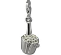 SilberDream blanc Charm seau à champagne zirconium 925 argent Pendentif à breloques GSC573W