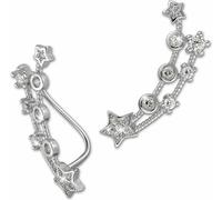 SilberDream blanc Ear Cuff queue d'étoile zirconium 925 argent Collier d'oreille GSO418W