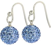 SilberDream bleu Boucles d'oreilles zirconium Femme 925 Argent Boucles d'oreilles GSO203
