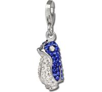SilberDream bleu Charm pingouin zirconia dames 925 argent Charms pendentif GSC533B
