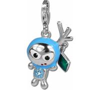 SilberDream bleu clair Charm SpaceBodo zirconium argent Charms Pendentif GSC527H
