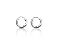 Silberdream Boucles Doreilles 10mm Pour Femmes Et Hommes Boucles Doreilles Créoles En Argent 925 Petites Sdo8711