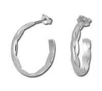 Silberdream Boucles Doreilles 15mm Pour Femme Créoles Argent 925 Plaqué Rhodium Sdo4681
