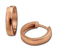 Silberdream Boucles Doreilles 17mm Pour Femme Argent 333 Boucles Doreilles Créoles Plaqué Or Rose Sdo0017e