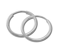 Silberdream Boucles Doreilles 25mm Bijoux Femme Créoles Argent 925 Brillant Sdo0142