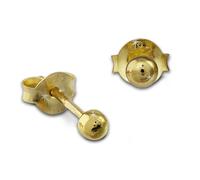 Silberdream Boucles Doreilles 3mm Femme Argent 585 Boucles Doreilles Boule Plaqué Or Sdo9503y