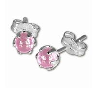 Silberdream Boucles Doreilles 4mm Pour Femme Boucles Doreilles Clous En Argent 925 Boule Rose Sdo533a