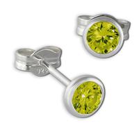 Silberdream Boucles Doreilles 4mm Pour Femme Boucles Doreilles Clous En Argent 925 Zircone Rose Sdo5534g