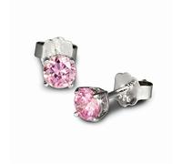 Silberdream Boucles Doreilles 4mm Pour Femme Boucles Doreilles Clous En Argent 925 Zircone Rose Sdo714a