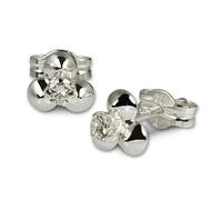 Silberdream Boucles Doreilles 6mm Pour Femme Boucles Doreilles Clous En Argent 925 Fleurs Blanc Sdo530w