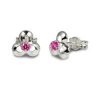 Silberdream Boucles Doreilles 7mm Boucles Doreilles Femme Argent Clou Fleur Zircone Rose Sdo529r