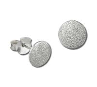 Silberdream Boucles Doreilles 7mm Femme Boucles Doreilles Clous En Argent 925 Cercle Givré Sdo8206j