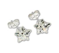 Silberdream Boucles Doreilles 9mm Femme Argent Boucles Doreilles Étoile Zircone Blanc Sdo513w