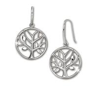 SilberDream Boucles d'oreilles Arbre de vie rond 925 Argent Sterling - Bijoux pour Femme SDO457J