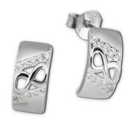 SilberDream Boucles d'oreilles Argent Bijoux blanc Infini Zirconia Boucles d'oreilles SDO4272W