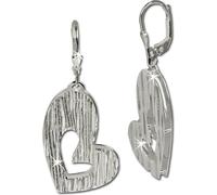 SilberDream Boucles d'oreilles argent Boucles d'oreilles en argent sterling Double cœur Femme D2SDO324