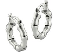 SilberDream Boucles d'oreilles Bambou petites créoles 925 argent Bijoux véritables - article de marque de haute qualité idéal comme idée de cadeau pour anniversaire mariage D2SDO67191