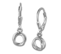 Silberdream Boucles Doreilles Bijoux Femme Boucles Doreilles Argent 925 Double Anneau Sdo5687