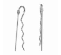 Silberdream Boucles Doreilles Bijoux Femme Boucles Doreilles Argent 925 Zigzag Sdo5623